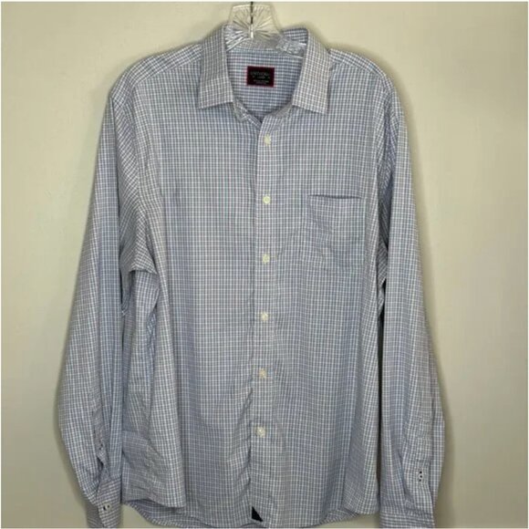 UNTUCKit Wrinkle-Free Performance Dalton Shirt Long Sleeve Button Down Large - Picture 7 of 7